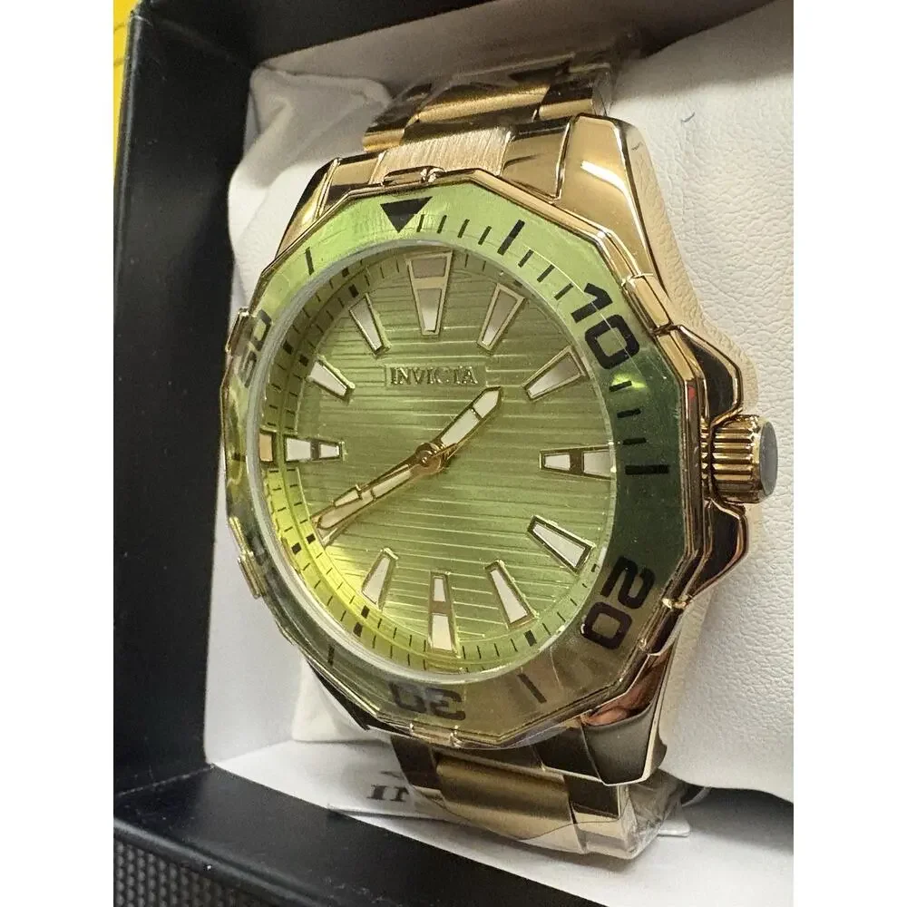 Invicta Diver Meridian Men’s Watch 46mm Gold 69240 New In Box